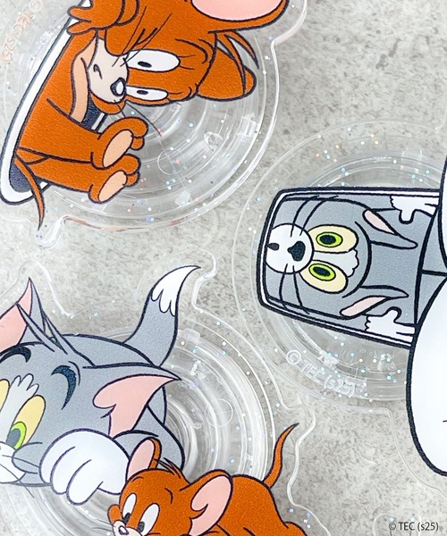 Tom&Jerry(トムアンドジェリー)の「【公式】TOM and JERRY スマホグリップ(スマホグッズ・レディース・ブラウン/ライトグレー/その他1/その他2/グレー・FREE)」の7枚目の写真