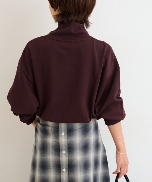 JOURNAL STANDARD relume(ジャーナルスタンダード レリューム)の「ハーフジップライトスウェット(Tシャツ/カットソー・レディース・ネイビー/ボルドー・FREE)」の21枚目の写真