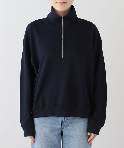JOURNAL STANDARD relume(ジャーナルスタンダード レリューム)の「ハーフジップライトスウェット(Tシャツ/カットソー・レディース・ネイビー/ボルドー・FREE)」の14枚目の写真