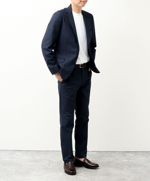 NOLLEY'S LIGHT(ノーリーズライト)の「《ビジカジ/セットアップ対応》サーモウォーカードビー ジャケット(テーラードジャケット・メンズ・ダークネイビー/インディゴブルー・M/L/XL)」の7枚目の写真