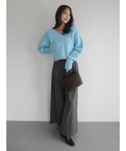 LAGUNAMOON（ラグナムーン）の「ウールブレンドツイードワイドパンツ（その他パンツ・レディース・ライトグレー/チャコールグレー・SMALL/MEDIUM）」の20枚目の写真