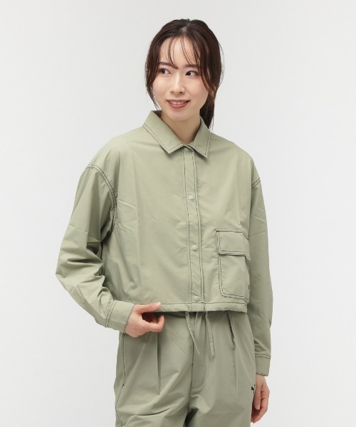 PUMA(プーマ)の「プーマ PUMA AUTUMN ウーブン LS シャツ JKT(シャツ/ブラウス・レディース・ブラウン/グリーン/ブラック・M/L)」の3枚目の写真