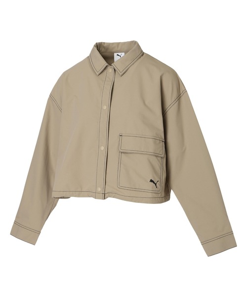 PUMA(プーマ)の「プーマ PUMA AUTUMN ウーブン LS シャツ JKT(シャツ/ブラウス・レディース・ブラウン/グリーン/ブラック・M/L)」の14枚目の写真