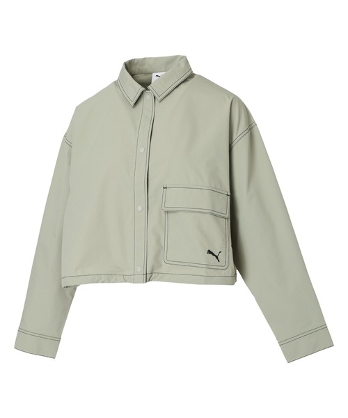 PUMA(プーマ)の「プーマ PUMA AUTUMN ウーブン LS シャツ JKT(シャツ/ブラウス・レディース・ブラウン/グリーン/ブラック・M/L)」の16枚目の写真