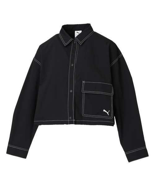 PUMA(プーマ)の「プーマ PUMA AUTUMN ウーブン LS シャツ JKT(シャツ/ブラウス・レディース・ブラウン/グリーン/ブラック・M/L)」の12枚目の写真