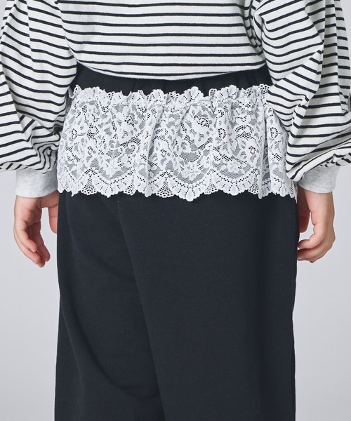 pairmanon(ペアマノン)の「【サラッとスウェット】レース付き バルーン 裏毛スウェットパンツ(スウェットパンツ・キッズ・ブラック/ピンク系その他/モカ・100/110/120/130/140/150/90)」の18枚目の写真