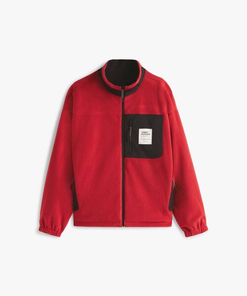 TOMMY HILFIGER(トミーヒルフィガー)の「MODERN ATHLETICミックスメディアリバーシブルトラックジャケット(ブルゾン・メンズ・ブラック・X-LARGE/SMALL/MEDIUM/LARGE)」の6枚目の写真