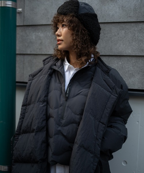 Snow Peak（スノーピーク）の「Snow Peak / Seamless Quilted Down Pullover  シームレスキルティングダウンプルオーバー（ダウンジャケット/コート・メンズ・ブラック/オリーブ・S/M/L/XL）」の7枚目の写真