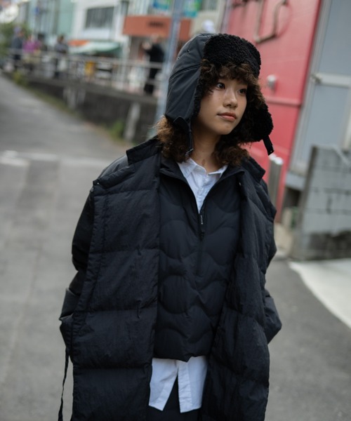 Snow Peak（スノーピーク）の「Snow Peak / Seamless Quilted Down Pullover  シームレスキルティングダウンプルオーバー（ダウンジャケット/コート・メンズ・ブラック/オリーブ・S/M/L/XL）」の5枚目の写真