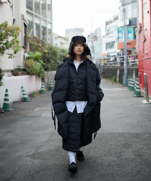 Snow Peak（スノーピーク）の「Snow Peak / Seamless Quilted Down Pullover  シームレスキルティングダウンプルオーバー（ダウンジャケット/コート・メンズ・ブラック/オリーブ・S/M/L/XL）」の16枚目の写真