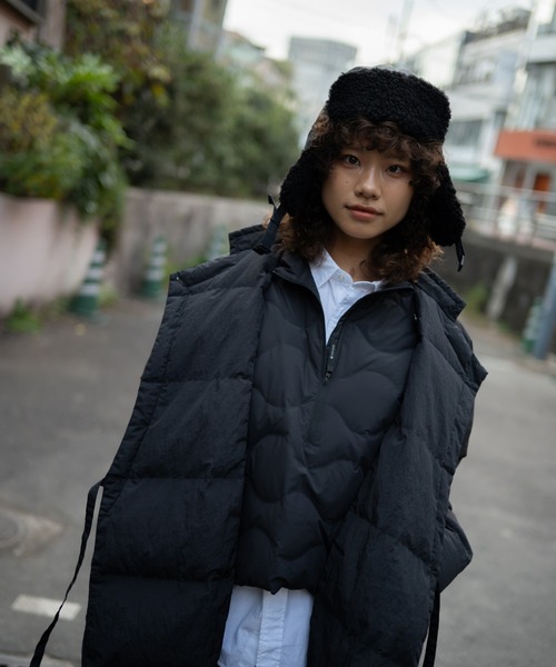 Snow Peak（スノーピーク）の「Snow Peak / Seamless Quilted Down Pullover  シームレスキルティングダウンプルオーバー（ダウンジャケット/コート・メンズ・ブラック/オリーブ・S/M/L/XL）」の6枚目の写真