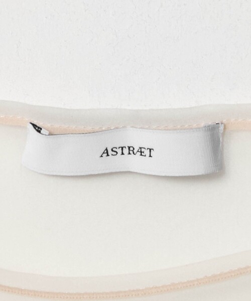 ASTRAET（アストラット）の「＜ASTRAET＞ シアー パフスリーブカットソー（Tシャツ/カットソー・レディース・ナチュラル/ブラック・FREE）」の16枚目の写真