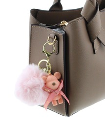 JELLY BEANS（ジェリービーンズ）の「ポンポンファーベアチャーム(188-56049)JELLY BEANS(ジェリービーンズ)（キーホルダー）」