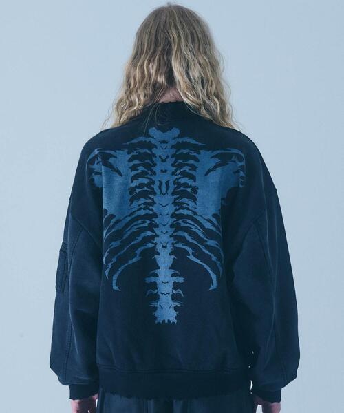 FR(13)NDS(フレンズ)の「FR(13)NDS /フレンズ/SWEAT Bone Bomber Jacket(MA-1・メンズ・ブラック・L/M)」の14枚目の写真