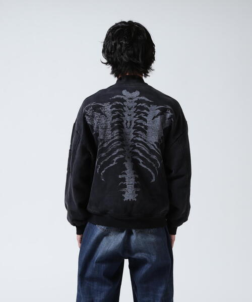 FR(13)NDS(フレンズ)の「FR(13)NDS /フレンズ/SWEAT Bone Bomber Jacket(MA-1・メンズ・ブラック・L/M)」の18枚目の写真