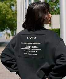 RVCA レディース MATCH CREW トレーナー 【2025年秋冬モデル】 @autumn/ルーかクルーネックスウェットトレーナー