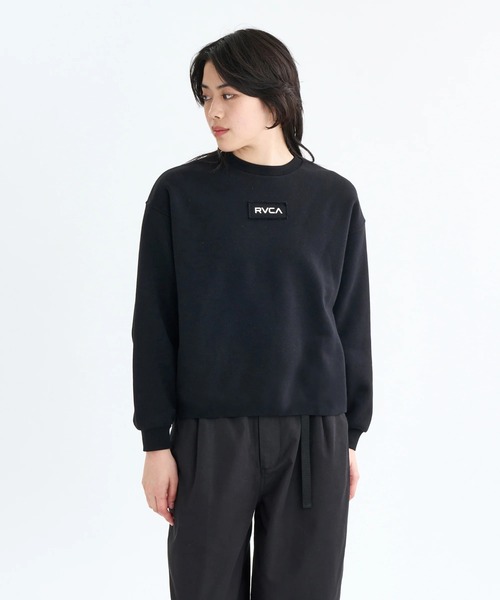 RVCA(ルーカ)の「RVCA レディース MATCH CREW トレーナー 【2025年秋冬モデル】 @autumn/ルーかクルーネックスウェットトレーナー(スウェット・レディース・ブラック/ホワイト/ブラウン系その他・SMALL/MEDIUM)」の9枚目の写真