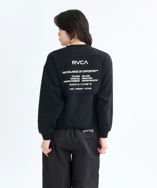 RVCA(ルーカ)の「RVCA レディース MATCH CREW トレーナー 【2025年秋冬モデル】 @autumn/ルーかクルーネックスウェットトレーナー(スウェット・レディース・ブラック/ホワイト/ブラウン系その他・SMALL/MEDIUM)」の8枚目の写真