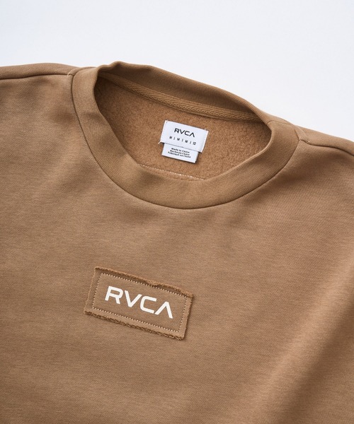 RVCA(ルーカ)の「RVCA レディース MATCH CREW トレーナー 【2025年秋冬モデル】 @autumn/ルーかクルーネックスウェットトレーナー(スウェット・レディース・ブラック/ホワイト/ブラウン系その他・SMALL/MEDIUM)」の4枚目の写真