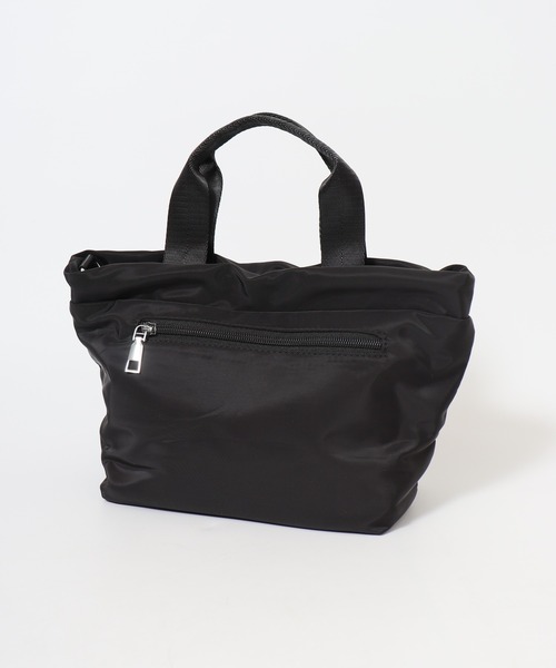 crossi（クロッシー）の「Crossi BIGポケット付ナイロン2WAYバッグ Nylon（トートバッグ・レディース・ブラック/カーキ・FREE）」の9枚目の写真