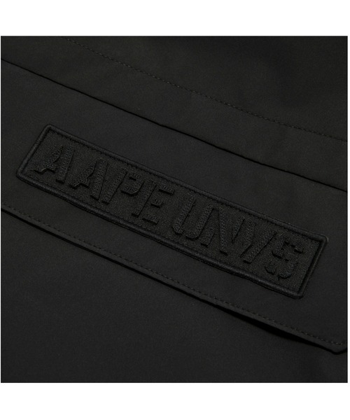 AAPE BY A BATHING APE(エーエイプバイアベイシングエイプ)の「AAPE MAIN LIGHT WEIGHT JACKET(ミリタリージャケット・メンズ・ブラック・LARGE/MEDIUM/SMALL)」の8枚目の写真