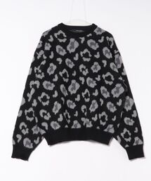 ８(eight)（エイト）の「レオパードジャガードニットセーター（ニット/セーター・メンズ）」