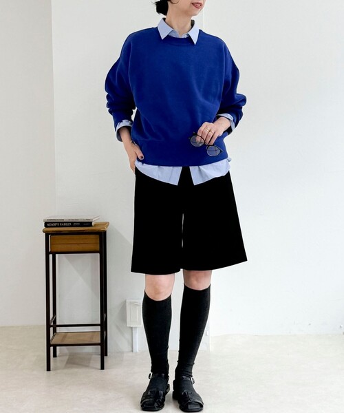 fredy couleur（フレディクルール）の「裏起毛サキソニータックハーフパンツ（その他パンツ・レディース・キャメル/ブラック・36/38）」の11枚目の写真