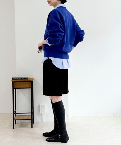 fredy couleur（フレディクルール）の「裏起毛サキソニータックハーフパンツ（その他パンツ・レディース・キャメル/ブラック・36/38）」の13枚目の写真