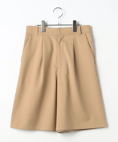 fredy couleur（フレディクルール）の「裏起毛サキソニータックハーフパンツ（その他パンツ・レディース・キャメル/ブラック・36/38）」の4枚目の写真