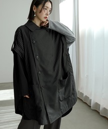 【もちもち】ELLIE ポンチョコート（ブラック） もちもち】ELLIE ポンチョコート（ブラック） ポンチョ