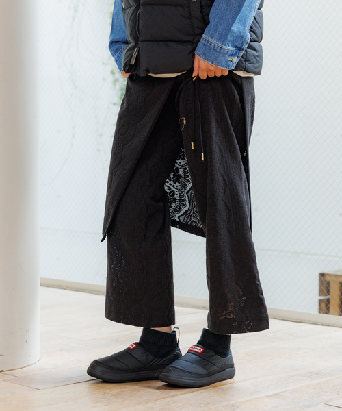 HUNTER/ハンター】イン/アウト ニッティド カフ スリッパ― ブーツ