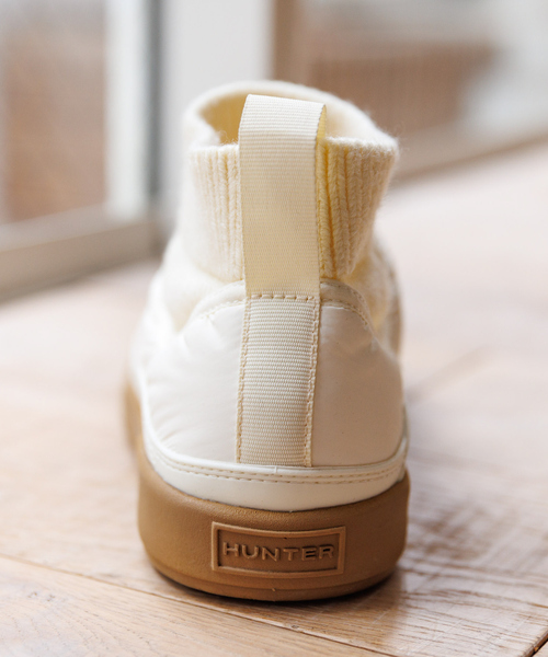 HUNTER(ハンター)の「【HUNTER/ハンター】イン/アウト ニッティド カフ スリッパ― ブーツ/KNITTED CUFF BOOT/ブーツ/スリッポン/お出かけ【WEB限定】(スリッポン・レディース・オフホワイト/ブラック・22/23/24/25)」の14枚目の写真