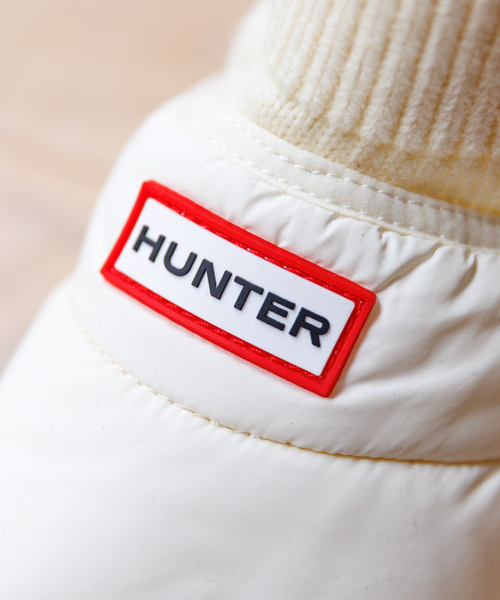 HUNTER(ハンター)の「【HUNTER/ハンター】イン/アウト ニッティド カフ スリッパ― ブーツ/KNITTED CUFF BOOT/ブーツ/スリッポン/お出かけ【WEB限定】(スリッポン・レディース・オフホワイト/ブラック・22/23/24/25)」の16枚目の写真
