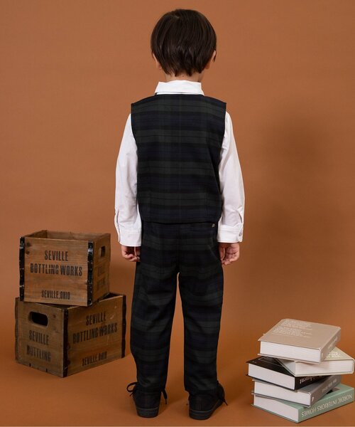 BREEZE(ブリーズ)の「【ジュニア対応】フォーマルピンタックレギュラーカラーシャツ(シャツ/ブラウス・キッズ・オフホワイト/ストライプ・90/100/110/120/130)」の6枚目の写真