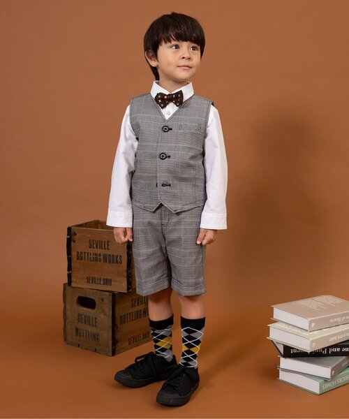 BREEZE(ブリーズ)の「【ジュニア対応】フォーマルピンタックレギュラーカラーシャツ(シャツ/ブラウス・キッズ・オフホワイト/ストライプ・90/100/110/120/130)」の4枚目の写真