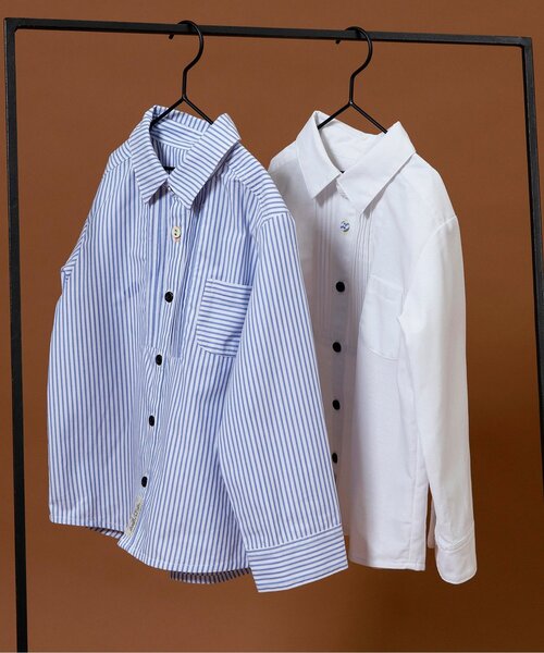 BREEZE(ブリーズ)の「【ジュニア対応】フォーマルピンタックレギュラーカラーシャツ(シャツ/ブラウス・キッズ・オフホワイト/ストライプ・90/100/110/120/130)」の20枚目の写真