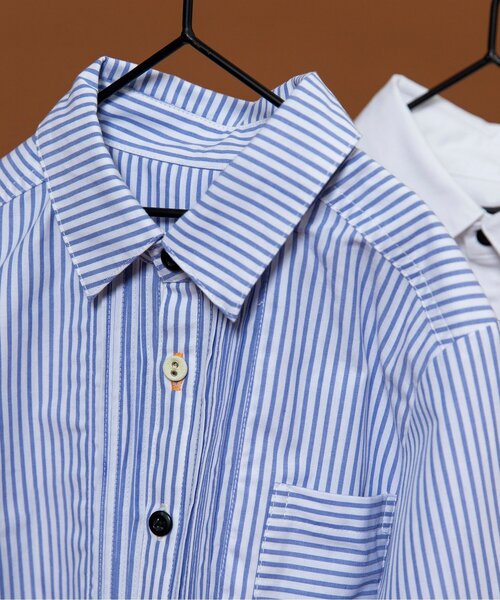 BREEZE(ブリーズ)の「【ジュニア対応】フォーマルピンタックレギュラーカラーシャツ(シャツ/ブラウス・キッズ・オフホワイト/ストライプ・90/100/110/120/130)」の19枚目の写真