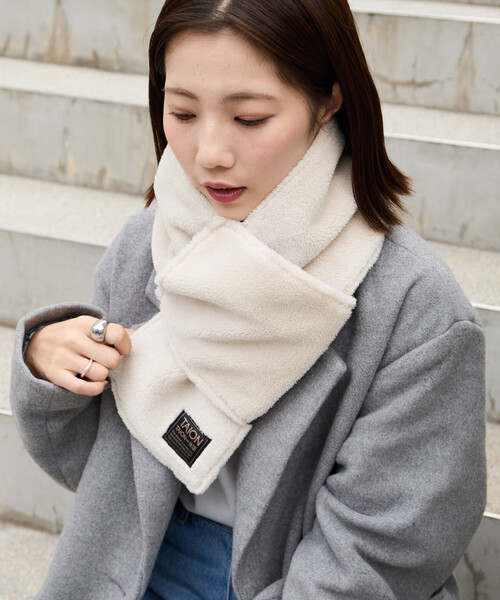 限定展開 TAION/タイオン MILITARY REVERSIBLE DOWN SCARF/ミリタリー