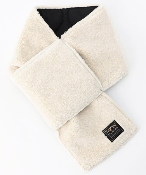 FREAK'S STORE(フリークスストア)の「限定展開 TAION/タイオン MILITARY REVERSIBLE DOWN SCARF/ミリタリー リバーシブル ダウン スカーフ (ダウン・ボア)(マフラー・レディース・チャコールグレー/ブラック/オリーブ/ベージュ・ONE SIZE)」の22枚目の写真