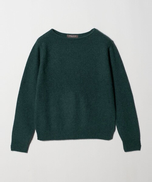 A DAY IN THE LIFE UNITED ARROWS(アデイインザライフユナイテッドアローズ)の「へアリー ボートネックニット <A DAY IN THE LIFE>(ニット/セーター・レディース・ケリーグリーン/オレンジ/ダークグレー・FREE)」の3枚目の写真