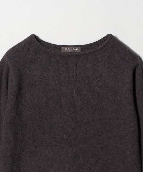 A DAY IN THE LIFE UNITED ARROWS(アデイインザライフユナイテッドアローズ)の「へアリー ボートネックニット <A DAY IN THE LIFE>(ニット/セーター・レディース・ケリーグリーン/オレンジ/ダークグレー・FREE)」の11枚目の写真
