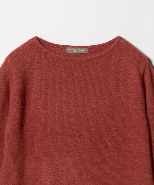 A DAY IN THE LIFE UNITED ARROWS(アデイインザライフユナイテッドアローズ)の「へアリー ボートネックニット <A DAY IN THE LIFE>(ニット/セーター・レディース・ケリーグリーン/オレンジ/ダークグレー・FREE)」の16枚目の写真