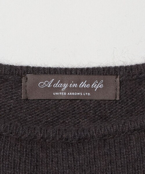 A DAY IN THE LIFE UNITED ARROWS(アデイインザライフユナイテッドアローズ)の「へアリー ボートネックニット <A DAY IN THE LIFE>(ニット/セーター・レディース・ケリーグリーン/オレンジ/ダークグレー・FREE)」の21枚目の写真