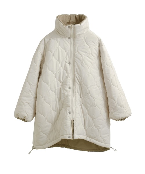 Fashion Letter(ファッションレター)の「オーバーサイズ リバーシブル モンスターパーカコート(ダウンジャケット/コート・レディース・ブラック/カーキ/ベージュ・M)」の16枚目の写真