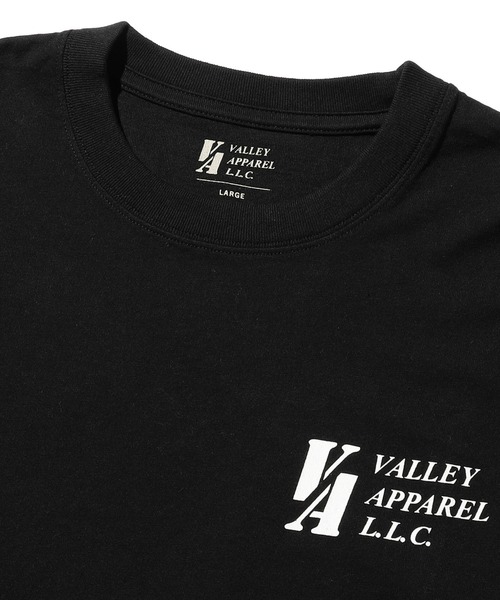 Valley Apparel（バレーアパレル）の「スクアドロンパッチプリントTシャツ 長袖（Tシャツ/カットソー・メンズ・グリーン/ブラック/ホワイト・LARGE/X-LARGE/MEDIUM）」の7枚目の写真
