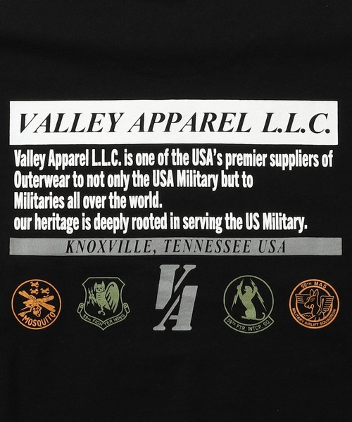 Valley Apparel（バレーアパレル）の「スクアドロンパッチプリントTシャツ 長袖（Tシャツ/カットソー・メンズ・グリーン/ブラック/ホワイト・LARGE/X-LARGE/MEDIUM）」の10枚目の写真