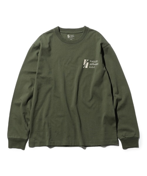 Valley Apparel（バレーアパレル）の「スクアドロンパッチプリントTシャツ 長袖（Tシャツ/カットソー・メンズ・グリーン/ブラック/ホワイト・LARGE/X-LARGE/MEDIUM）」の11枚目の写真