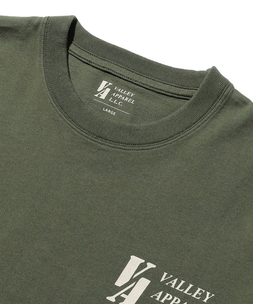 Valley Apparel（バレーアパレル）の「スクアドロンパッチプリントTシャツ 長袖（Tシャツ/カットソー・メンズ・グリーン/ブラック/ホワイト・LARGE/X-LARGE/MEDIUM）」の12枚目の写真