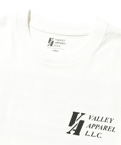 Valley Apparel（バレーアパレル）の「スクアドロンパッチプリントTシャツ 長袖（Tシャツ/カットソー・メンズ・グリーン/ブラック/ホワイト・LARGE/X-LARGE/MEDIUM）」の17枚目の写真