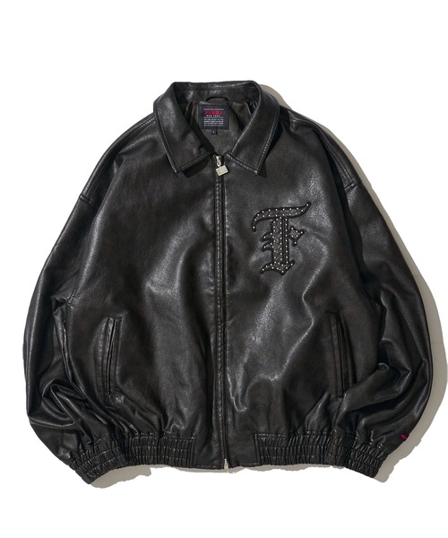 ADPOSION（アドポーション）の「【FUBU / フブ】Faux Leather Studs Patch Jacket / フェイクレザー スタッズ パッチ ジャケット（ブルゾン・メンズ・ブラック/ブラウン・LARGE/X-LARGE/MEDIUM）」の13枚目の写真